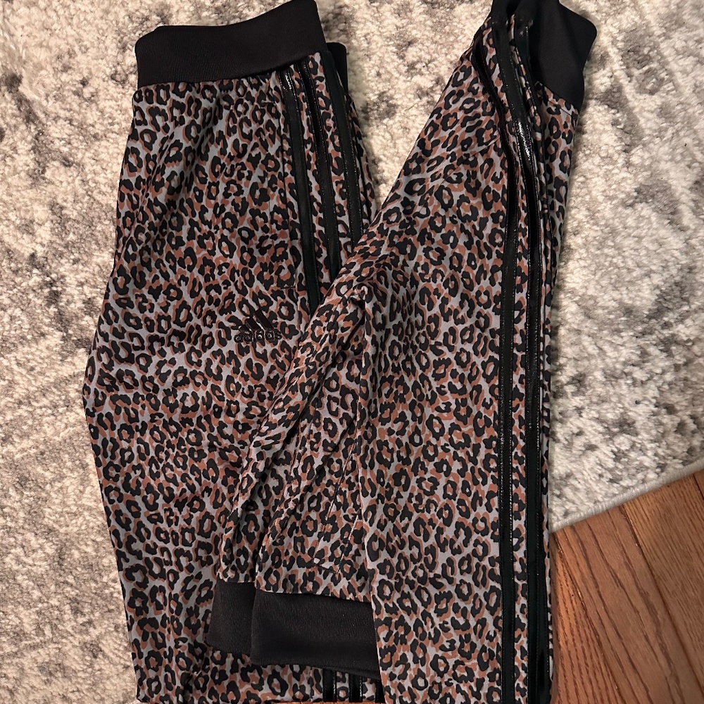 Leopard Adidas Girls Track Suit